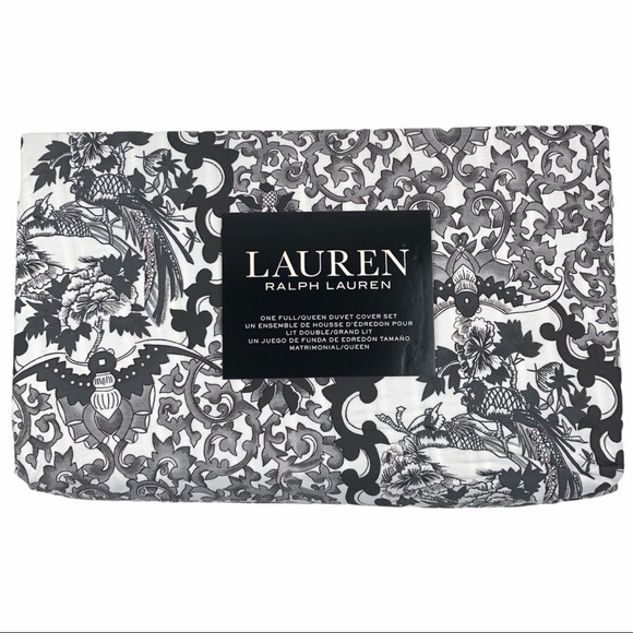 Ralph Lauren Duvet Set Porcelain Tamarind Bird - Picture 2 of 8